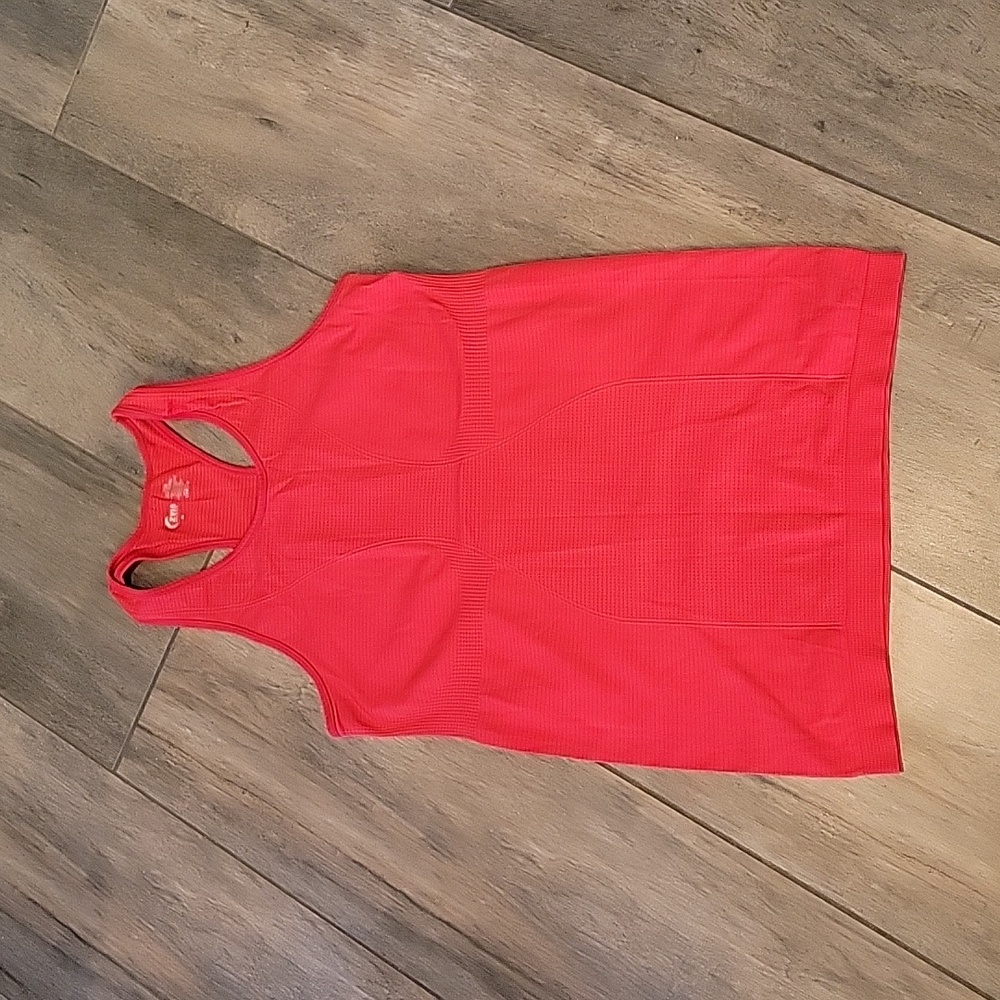 Zyia Active Copper Charged Tank, red, size medium